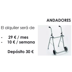 Alquiler de andadores para ancianos en Burgos
